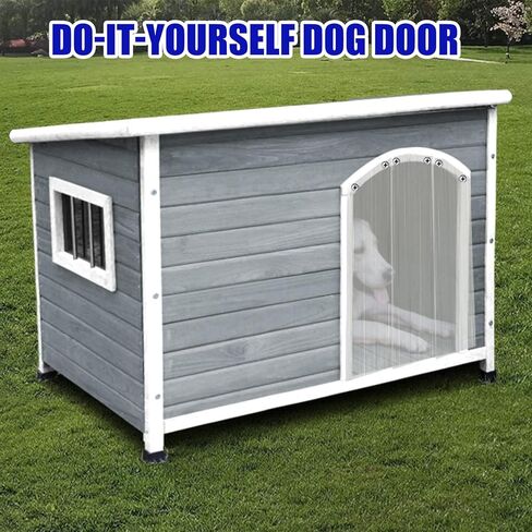 شرائط استبدال باب الكلب، شريط فينيل بلاستيكي لباب الكلاب أو القطط DIY، مقاس 8 × 7 بوصة، شفاف، غطاء باب بيت الكلب أو بيت الكلب، سهل التركيب، منتجات ومستلزمات الحيوانات الأليفة in Kuwait