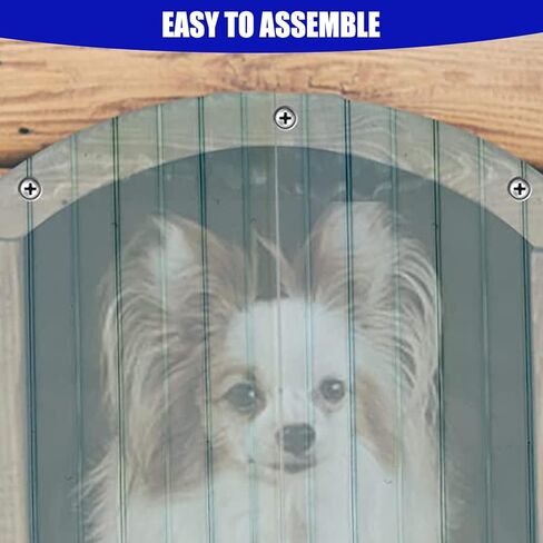 شرائط استبدال باب الكلب، شريط فينيل بلاستيكي لباب الكلاب أو القطط DIY، مقاس 8 × 7 بوصة، شفاف، غطاء باب بيت الكلب أو بيت الكلب، سهل التركيب، منتجات ومستلزمات الحيوانات الأليفة in Kuwait