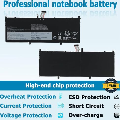 بطارية كمبيوتر محمول L19C4PD1 متوافقة مع Lenovo ideapad Yoga 6-13ARE05 6-13ALC6 Yoga C640-13IML LTE Series L19D4PD1 SB10W67395 5B10W67385 5B10U65274 SB10W67360 5B10W67329 5B10U65275 60 واط ساعة in Saudi Arabia
