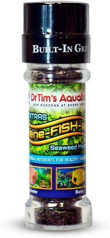 DrTim's Aquatics - طعام Bene-Fish-al® وحلوياته - مُحسِّن طعام الأسماك - لأسماك المياه العذبة أو الأسماك البحرية - 0.31 أونصة. طاحونة - الأعشاب البحرية in Kuwait