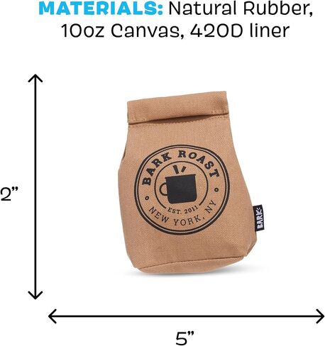 BARK Jutter Pug Coffee Bean Dog Toy for Medium Dogs – Hidden Surprise Toy Inside for Engaged and Excited Playtime Fun in Kuwait