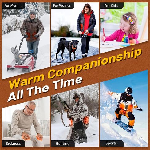 Electric Hand Warmer Rechargeable 1 Pack 8000mAh Portable Reusable Hot Hand Warmers Cold Winter Hunting Camping Golf Gear Accessories Parents Friends Gifts for Christmas in Saudi Arabia