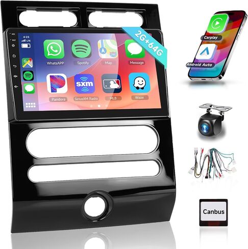 2G 64G for Ford Expedition 2007-2014 Automatic A/C Car Radio Stereo Replacement with Wireless Carplay Android Auto 9inch1080P Touchscreen with Bluetooth 28UI RDS FM Radio Mirror Link Backup Camera in Saudi Arabia