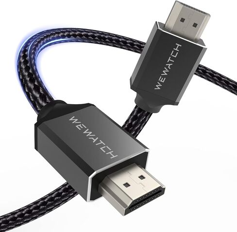 كابل WEWATCH HDMI 2.0 بطول 16.5FT 18 جيجابت في الثانية لجهاز العرض TV Box Xbox PS5 Roku Fire TV وما إلى ذلك كابل HDMI 28/30AWG مجدول إيثرنت فائق السرعة 4K@60 هرتز 1080P 3D HDR يدعم كابل HDMI in Kuwait