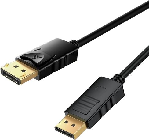 كابل DisplayPort 10 حزم، كابل DP بطول 6 أقدام 1.2، [4K@60 هرتز، 2K@165 هرتز، 2K@144 هرتز]، كابل منفذ عرض عالي السرعة 144 هرتز، لشاشة الألعاب، بطاقة الرسومات، التلفزيون، الكمبيوتر الشخصي، الكمبيوتر المحمول in Saudi Arabia