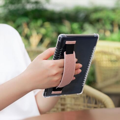 حافظة CoBak الشفافة وحزام اليد لجهاز Kindle Paperwhite الجيل الحادي عشر 2021 والإصدار المميز (6.8 بوصة) - غطاء خلفي من السيليكون خفيف الوزن مقاوم للخدش. حماية واضحة تمامًا in Saudi Arabia