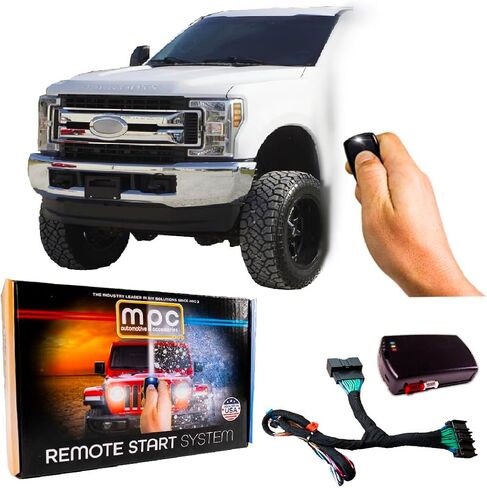 MPC Plug N Play Remote Start متوافق مع 2017-2019 Ford F-250 SD |Gas| |مفتاح البدء| تم تفعيل مفتاح المصنع in Kuwait