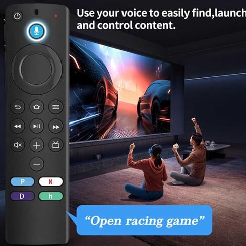 Replacement for NS-RCFNA-21 Voice Remote Control with Four Shortcut Keys, Compatible with Firefly Smart Tv and Fit for All Smart Tvs from Insignia/Toshiba/Pioneer in Saudi Arabia