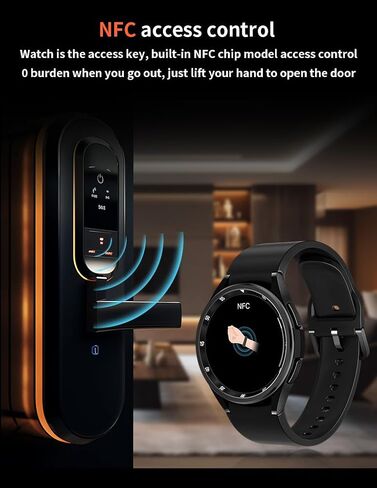 Smart Watch for Men Bluetooth Calling Text Messaging Military Smartwatch for Men Outdoor Waterproof Tactical Smartwatches Health Finess Tracker Black Silicone Wristwatch in Saudi Arabia