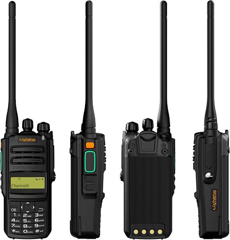 LISHENG DM-R89 راديو احترافي ثنائي الاتجاه، DMR رقمي وأجهزة اتصال لاسلكية رقمية تناظرية مزدوجة الوضع. راديو رقمي ثنائي الاتجاه بنطاق تردد 70 سم مع شاشة عرض. (DM-R89-1(2عبوة)) in Saudi Arabia