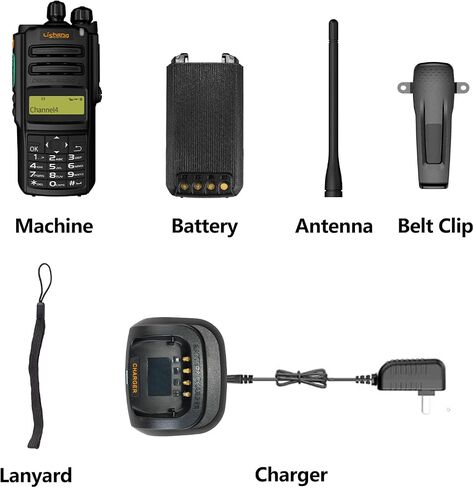 LISHENG DM-R89 راديو احترافي ثنائي الاتجاه، DMR رقمي وأجهزة اتصال لاسلكية رقمية تناظرية مزدوجة الوضع. راديو رقمي ثنائي الاتجاه بنطاق تردد 70 سم مع شاشة عرض. (DM-R89-1(2عبوة)) in Saudi Arabia