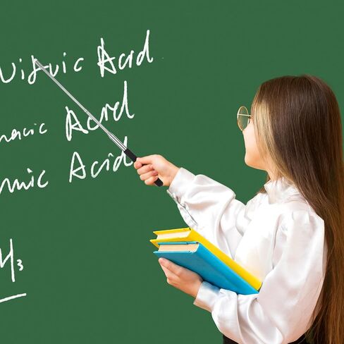 قطعتان من مؤشر المعلم، مؤشر أصابع تلسكوبي لتعليم القراءة للأطفال، عصا مؤشر المعلم للفصل الدراسي، مؤشر عرض السبورة البيضاء قابل للسحب 39.4 بوصة in Saudi Arabia