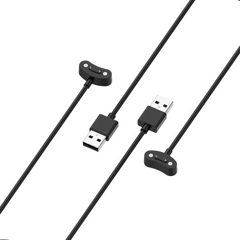 Charger Compatible with Ticwatch E3 Replacement Charging Cable Dock Cord Station USB Cradle Adapter Accessories for Ticwatch E3& Ticwatch Pro3 Smartwatch - Black (Black) in Saudi Arabia