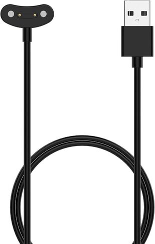 Charger Compatible with Ticwatch E3 Replacement Charging Cable Dock Cord Station USB Cradle Adapter Accessories for Ticwatch E3& Ticwatch Pro3 Smartwatch - Black (Black) in Saudi Arabia