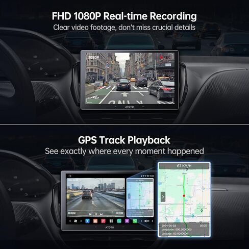 كاميرا AC-FHD02DV FHD 1080P على لوحة القيادة DVR، تشغيل مسار GPS، زاوية واسعة 136 درجة، WDR، رؤية ليلية، وضع انتظار السيارة على مدار 24 ساعة، مستشعر G، تسجيل حلقي، مقاوم للانقطاع، يدعم 128 جيجابايت بحد أقصى، فقط لسلسلة X10 in Kuwait
