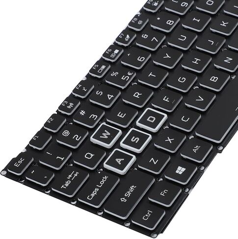 Colorful Backlight Keyboard for Acer Nitro AN517-55 AN517-56 AN517-57 AN515-45 AN515-56 AN515-57 AN517-54 Compatible with Predator Helios 300 PH315-54 PH315-55 PH317-51 US Layout Backlit Keyboard in Saudi Arabia