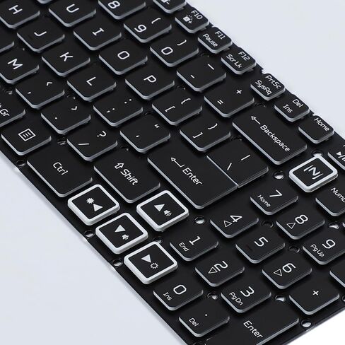 Colorful Backlight Keyboard for Acer Nitro AN517-55 AN517-56 AN517-57 AN515-45 AN515-56 AN515-57 AN517-54 Compatible with Predator Helios 300 PH315-54 PH315-55 PH317-51 US Layout Backlit Keyboard in Saudi Arabia