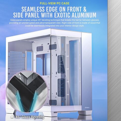 خشب Antec C8، المراوح غير متضمنة، لوحة أمامية خشبية، تخطيط مزدوج الغرفة، نوع C، دعم مشعاع 360 مم، لوحات أمامية وجانبية غير ملحومة TG، متوافقة مع RTX 40، حافظة كمبيوتر E-ATX كاملة البرج in Kuwait