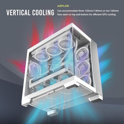 خشب Antec C8، المراوح غير متضمنة، لوحة أمامية خشبية، تخطيط مزدوج الغرفة، نوع C، دعم مشعاع 360 مم، لوحات أمامية وجانبية غير ملحومة TG، متوافقة مع RTX 40، حافظة كمبيوتر E-ATX كاملة البرج in Kuwait