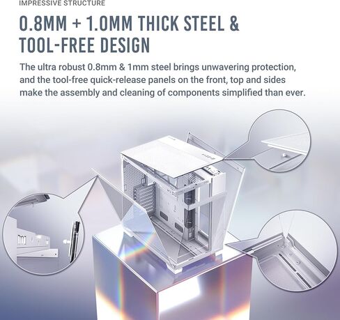 خشب Antec C8، المراوح غير متضمنة، لوحة أمامية خشبية، تخطيط مزدوج الغرفة، نوع C، دعم مشعاع 360 مم، لوحات أمامية وجانبية غير ملحومة TG، متوافقة مع RTX 40، حافظة كمبيوتر E-ATX كاملة البرج in Kuwait