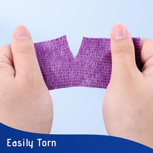 6 Pack Self Adhesive Bandage Wrap 2 Inch X 5 Yards Athletic Tape, Elastic Self Adherent Tape for Ankle, Wrist, Bandage Tape (Colorful) in Saudi Arabia