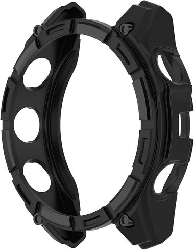 3Pack Watch Case Cover Compatible with Garmin Fenix 8 47mm(Not The Fenix 8 47mm Solar) Smartwatch Cover Soft TPU Protective Case (Black,Black,Black) in Saudi Arabia