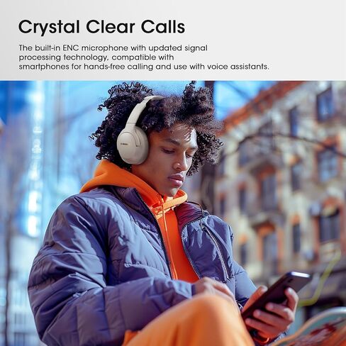 YUMONDEAR Bluetooth Headphones Over Ear, 80H Playtime, HiFi Stereo, 3 EQ | Soft Memory Foam Earpads, Foldable Wireless Headphones, Bluetooth 5.4, ENC Mic, Multipoint Pairing for Home, Office & Travel in Saudi Arabia