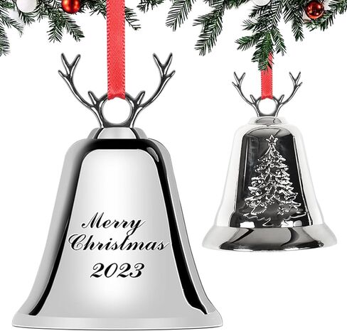 christmas decor cow bell door decor gold bell bells for christmas tree decorative bells Christams gifts in Saudi Arabia