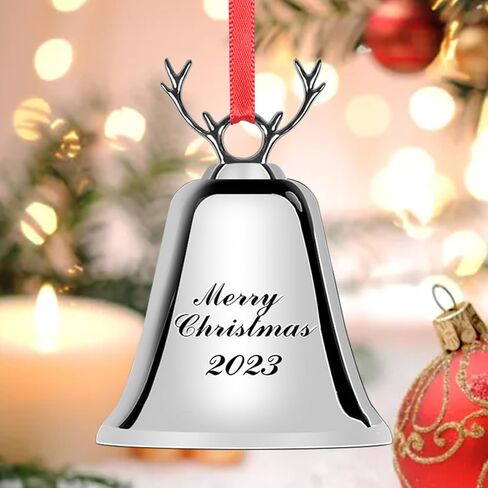 christmas decor cow bell door decor gold bell bells for christmas tree decorative bells Christams gifts in Saudi Arabia