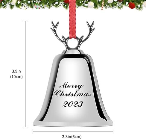 christmas decor cow bell door decor gold bell bells for christmas tree decorative bells Christams gifts in Saudi Arabia