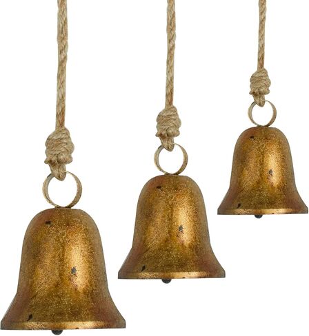 christmas decor cow bell door decor gold bell bells for christmas tree decorative bells Christams gifts in Saudi Arabia