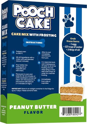 Pooch Cake Dog Birthday Cake Mix, Birthday Cake Flavor with Sprinkles in Saudi Arabia