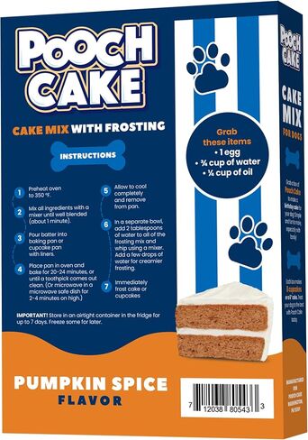 Pooch Cake Dog Birthday Cake Mix, Birthday Cake Flavor with Sprinkles in Saudi Arabia