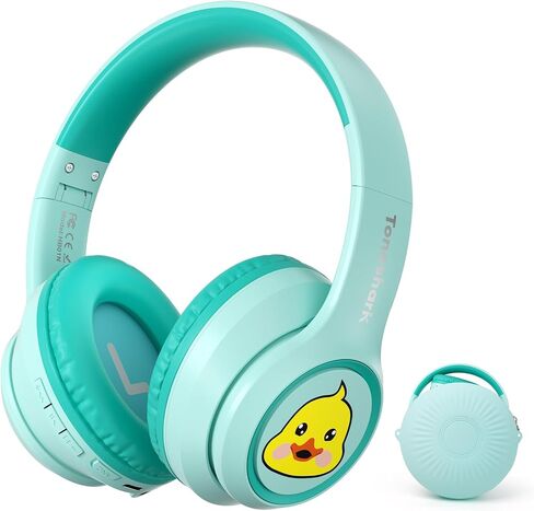 Active Noise Cancelling Headphones for Kids, 60H Playtime, Wireless Bluetooth Over-Ear Headset Built-in Microphone for Home/School/Travel/Party - Includes Portable Case in Saudi Arabia