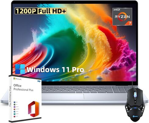 أحدث كمبيوتر محمول للأعمال طراز Inspiron 16 من Dell - مع ترخيص Microsoft Office مدى الحياة | شاشة FHD+ مقاس 16 بوصة | AMD Ryzen 7-8840U (8-Core) | 64 جيجابايت DDR5 | 4 تيرابايت SSD | AMD Radeon | Wifi 6E | لوحة مفاتيح بإضاءة خلفية | Win 11 Pro in Saudi Arabia