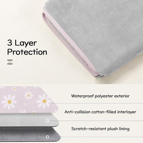 6-7" Sleeve Pouch Carrying Case for 6" Kindle 11th Gen 2024 2022/10th 2019/8th 2016, 6.8" 7" Kindle Paperwhite 12th Gen 2024/11th 2021/10th 2018, Kindle Oasis/Kobo/Tolino eReader, Lightpink in Saudi Arabia