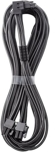كابل CableMod RT-Series Pro ModMesh بأكمام 12VHPWR 90° StealthSense PCI-e لـ ASUS/Seasonic/Phanteks - البديل B (كربون، 16 سنًا إلى 8 سنون مزدوج، 60 سم) in Kuwait