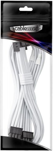 كابل CableMod RT-Series Pro ModMesh بأكمام 12VHPWR 90° StealthSense PCI-e لـ ASUS/Seasonic/Phanteks - البديل B (كربون، 16 سنًا إلى 8 سنون مزدوج، 60 سم) in Kuwait