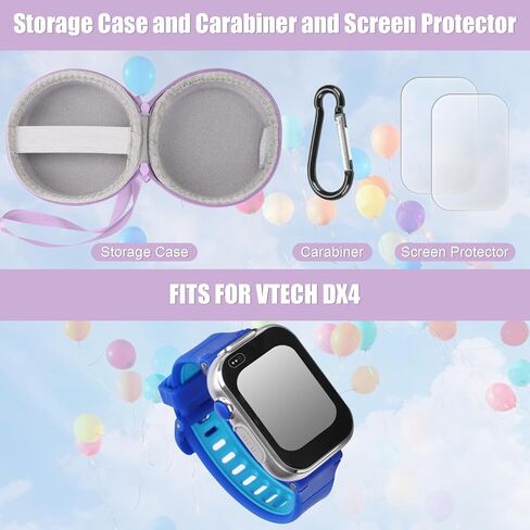 YouKnow Travel Case for Vtech KidiZoom Smartwatch DX4, DX3, DX2 / for Little Tikes Tobi/for Gizmo Watch/Watch 2, Kid Watches Carry Box for VTech Kidizoom Smartwatch (Only Case) (Purple) in Saudi Arabia