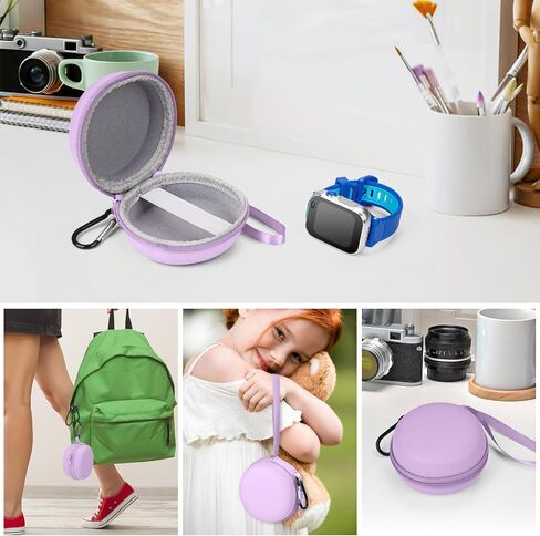 YouKnow Travel Case for Vtech KidiZoom Smartwatch DX4, DX3, DX2 / for Little Tikes Tobi/for Gizmo Watch/Watch 2, Kid Watches Carry Box for VTech Kidizoom Smartwatch (Only Case) (Purple) in Saudi Arabia