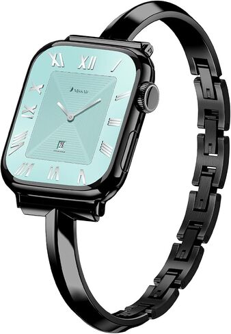 Missair Thin Band Compatible with Apple Watch 38mm 40mm 41mm 42mm 44mm 45mm 46mm 49mm for Women, Slim Bracelet Designer Dressy Stainless Steel Metal Strap for iWatch Series 10 9 8 7 6 5 4 3 SE Ultra in Saudi Arabia