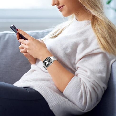 Bling diamond Band Compatible with Apple Watch Bands 38mm 40mm 41mm 42mm 44mm 45mm 46mm 49mm, diamond metal with Glitter Leather Band For iWatch Series 10 9 8 7 6 SE 5 4 3 2 1 Ultra Ultra 2 in Saudi Arabia