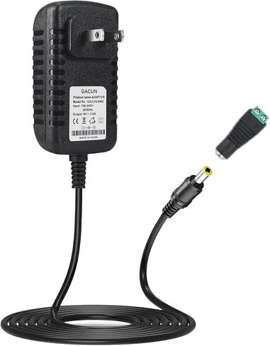 12V 3A Power Supply Adapter, Yetaida Wall Mounted AC 110-240V to DC 12V Transformers, Switching Power Supply for 12V LED Strip Lights,12 Volt 3 Amp Power Adaptor with 5.5 x 2.5mm US Plug in Saudi Arabia