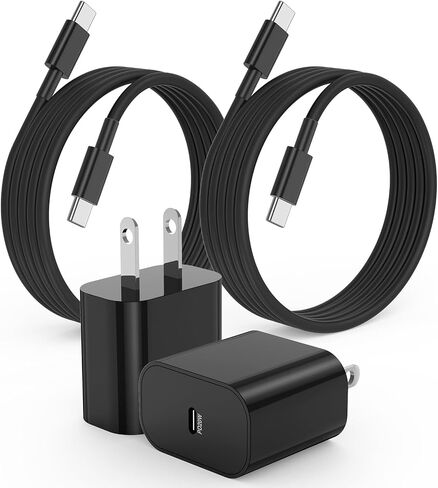 شاحن iPhone 15 16، كتلة شحن سريعة 20 وات USB C وسلك كابل من النوع C إلى C بطول 10 أقدام لهاتف Apple iPhone 15 Plus/15 Pro Max/16 Pro، iPad Pro 12.9/11 بوصة/4/3Gen، مكعب محول طاقة بقابس حائط iPad لبنة in Kuwait