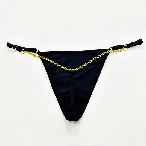 Sexy Simple Thong Panties Jewelry Summer Beach Metal Chain Thong Adjustable Bikini Chain Thong Festival Rave G String Waist Body Jewelryfor Women in Kuwait