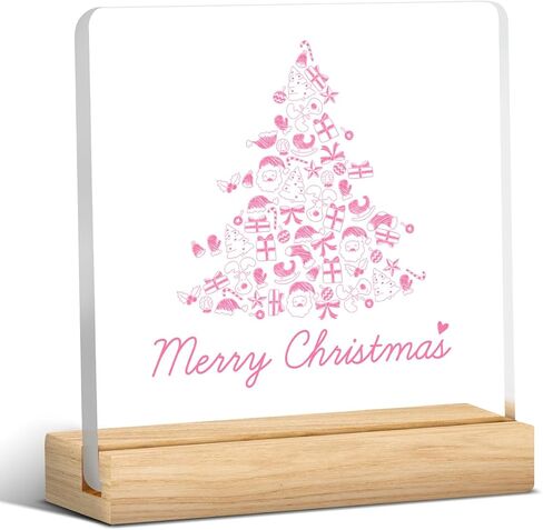 Funny Christmas Decor Christmas Sign Christmas Desk Decor He Sees You When You're Pooping Acrylic Sign Christmas Decorations for Bathroom Toilet Restroom 4 x 4 inch in Saudi Arabia