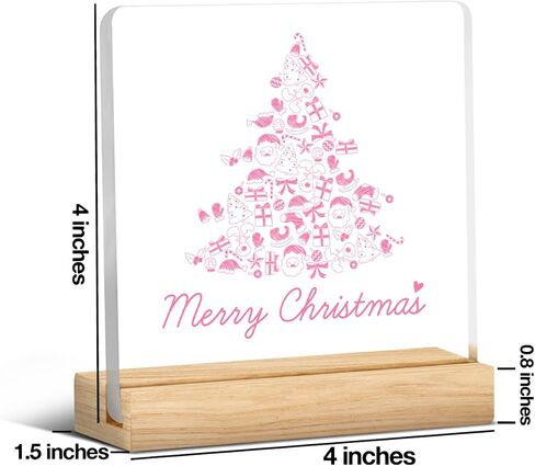Funny Christmas Decor Christmas Sign Christmas Desk Decor He Sees You When You're Pooping Acrylic Sign Christmas Decorations for Bathroom Toilet Restroom 4 x 4 inch in Saudi Arabia