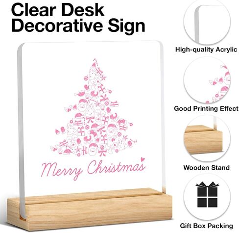 Funny Christmas Decor Christmas Sign Christmas Desk Decor He Sees You When You're Pooping Acrylic Sign Christmas Decorations for Bathroom Toilet Restroom 4 x 4 inch in Saudi Arabia