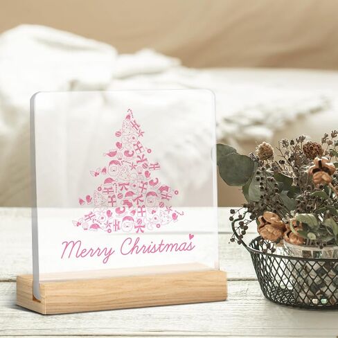 Funny Christmas Decor Christmas Sign Christmas Desk Decor He Sees You When You're Pooping Acrylic Sign Christmas Decorations for Bathroom Toilet Restroom 4 x 4 inch in Saudi Arabia