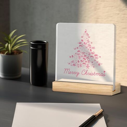 Funny Christmas Decor Christmas Sign Christmas Desk Decor He Sees You When You're Pooping Acrylic Sign Christmas Decorations for Bathroom Toilet Restroom 4 x 4 inch in Saudi Arabia